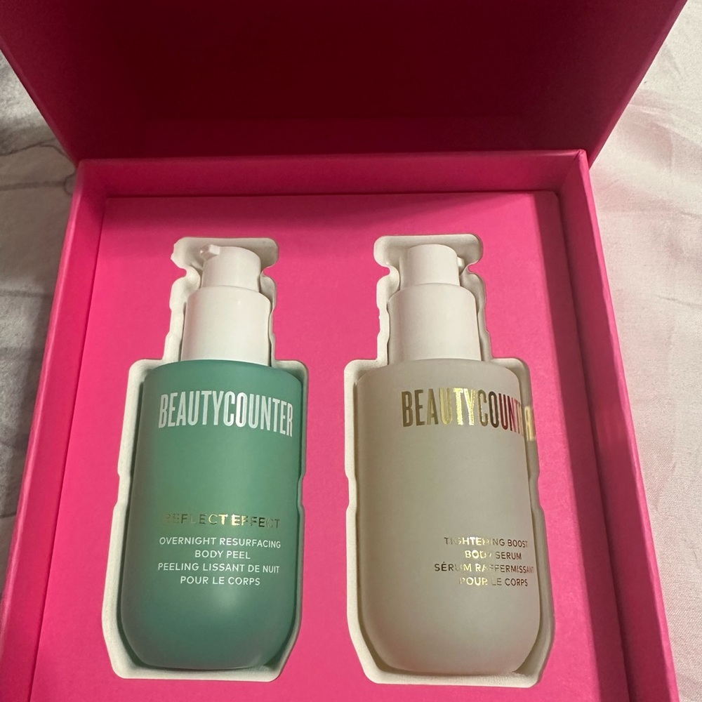 Beautycounter Overnight Body Peel and Serum - Green and White